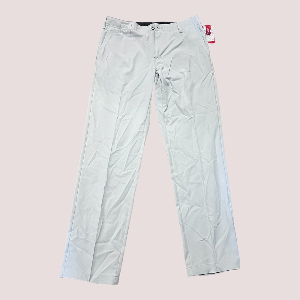 NWT BCG Academy Mens Golf Sold Twill Pands Pearl Blue 30x32